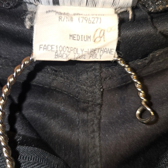 Lip Service 32x32 Faux Leather Pants Medium YKK Zipper Buckle GOTH Damage - Picture 14 of 16